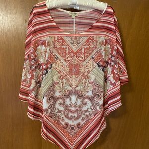 Poncho light fabric. Great with jeans